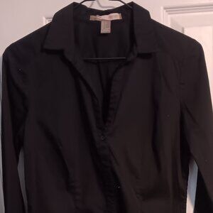 Black button-up shirt (Forever 21)